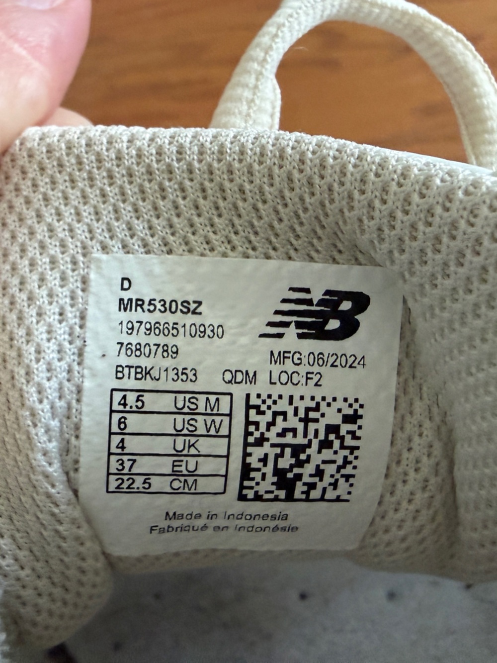 New Balance 530 'Sea Salt Mercury Red' Size 6 - Picture 5 of 5